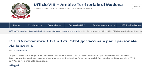 USR-ER-Ufficio VIII – Ambito Territoriale Di Modena Nota MI Prot. N ...